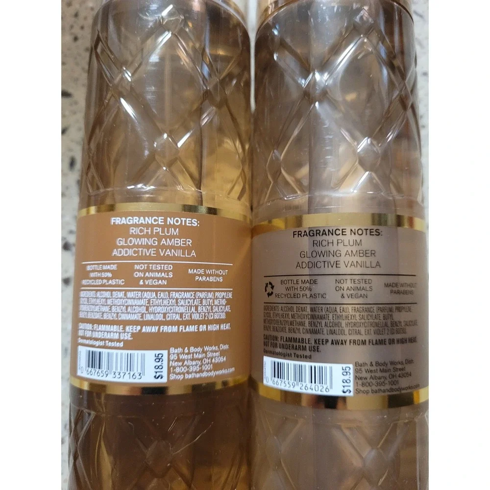 2 Bath & Body Works Viva Vanilla Fine Fragrance Mist Body Spray 8 oz Each